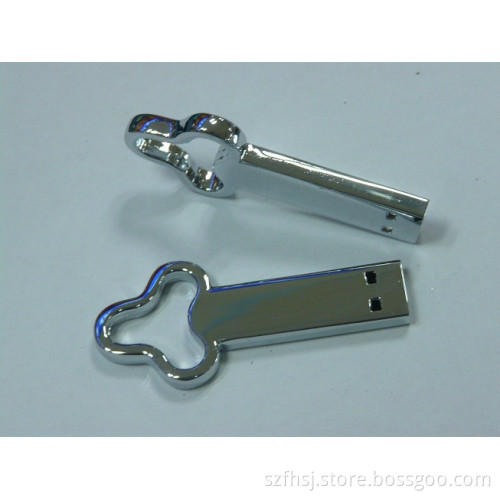 Dvertising Gift Key-Shaped USB Flash Disks with 64/128/256/512MB, 1/2/